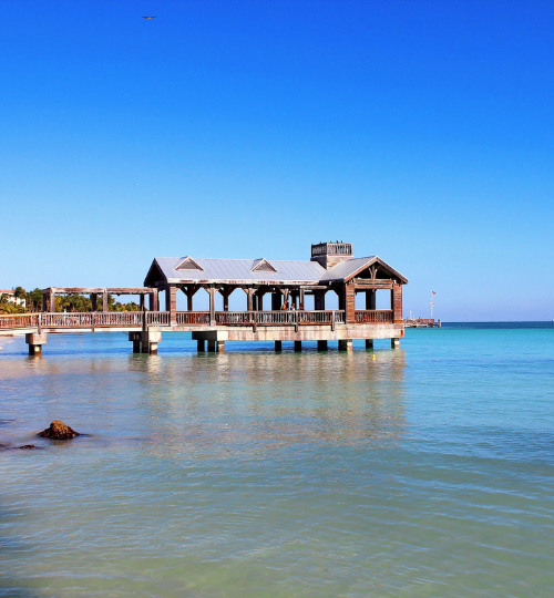 Ponton sur mer Floride